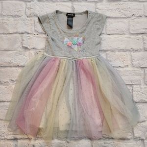 3t Unicorn Rainbow Dress